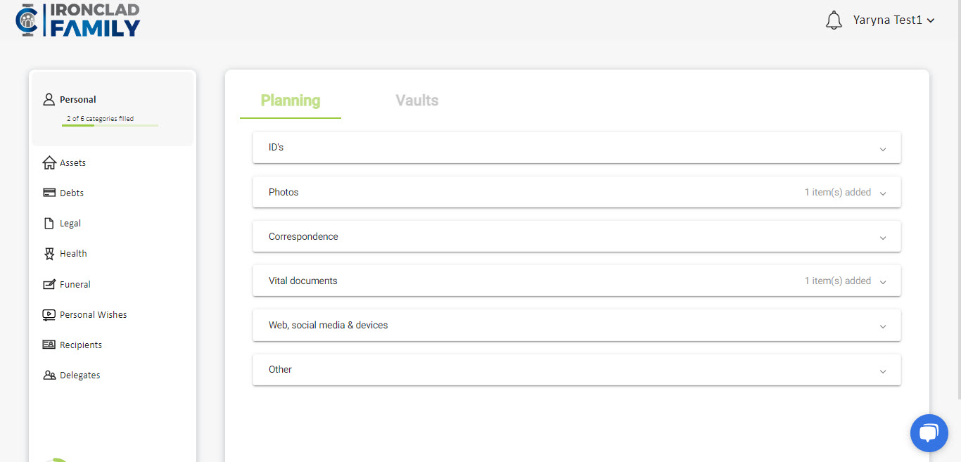 dashboard__IronClad Family