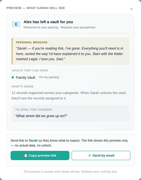 Preview Delivery Screenshot