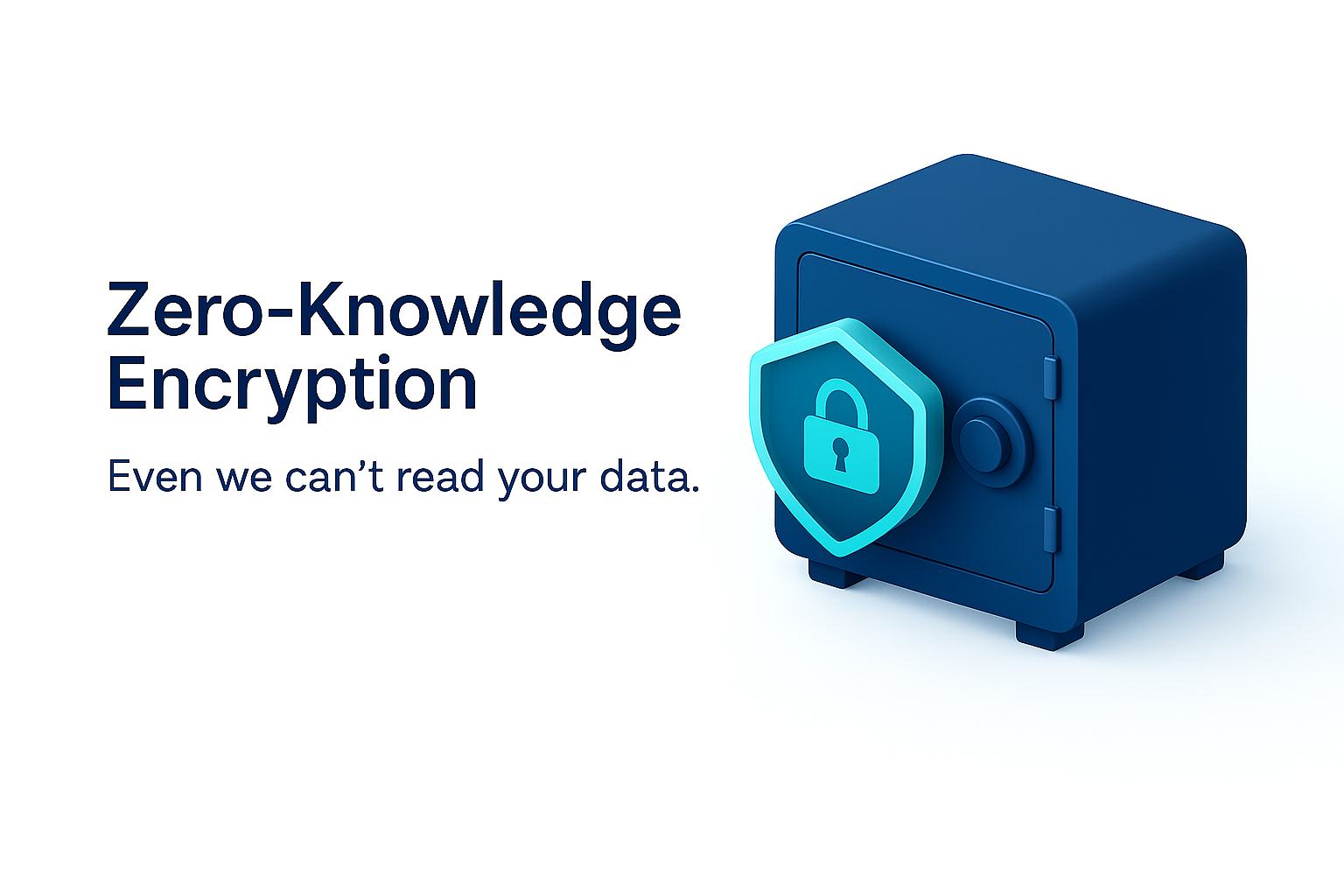 Zero-knowledge encryption illustration
