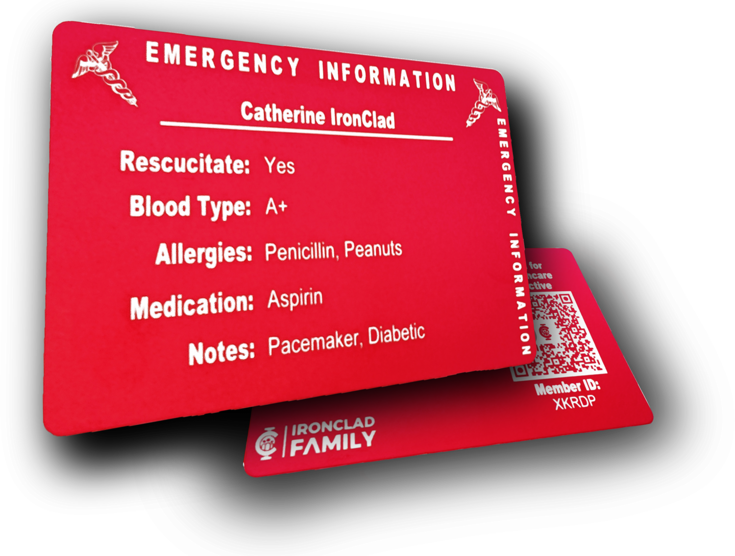 IronClad Family emergency wallet card
