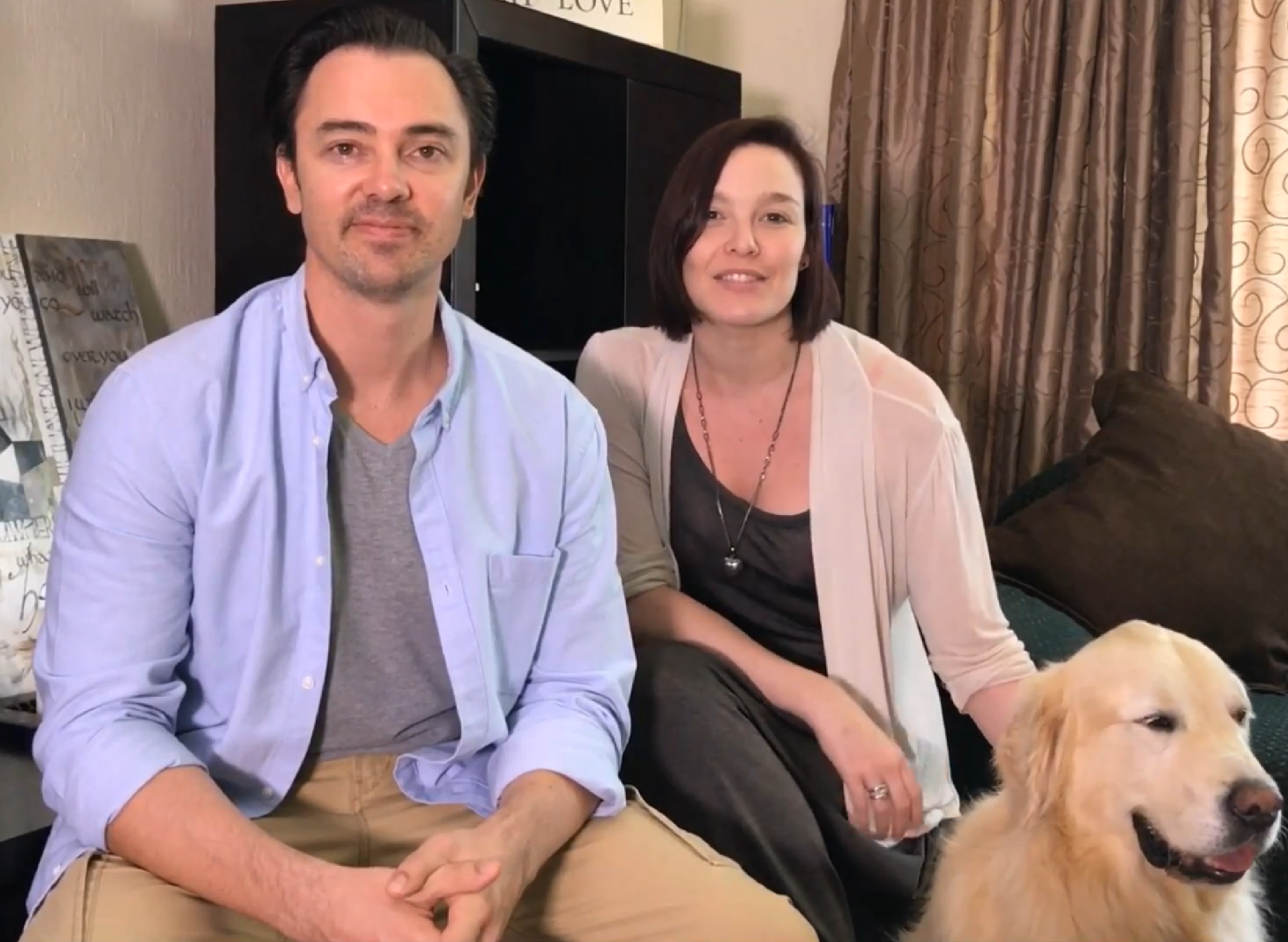 A family at home together