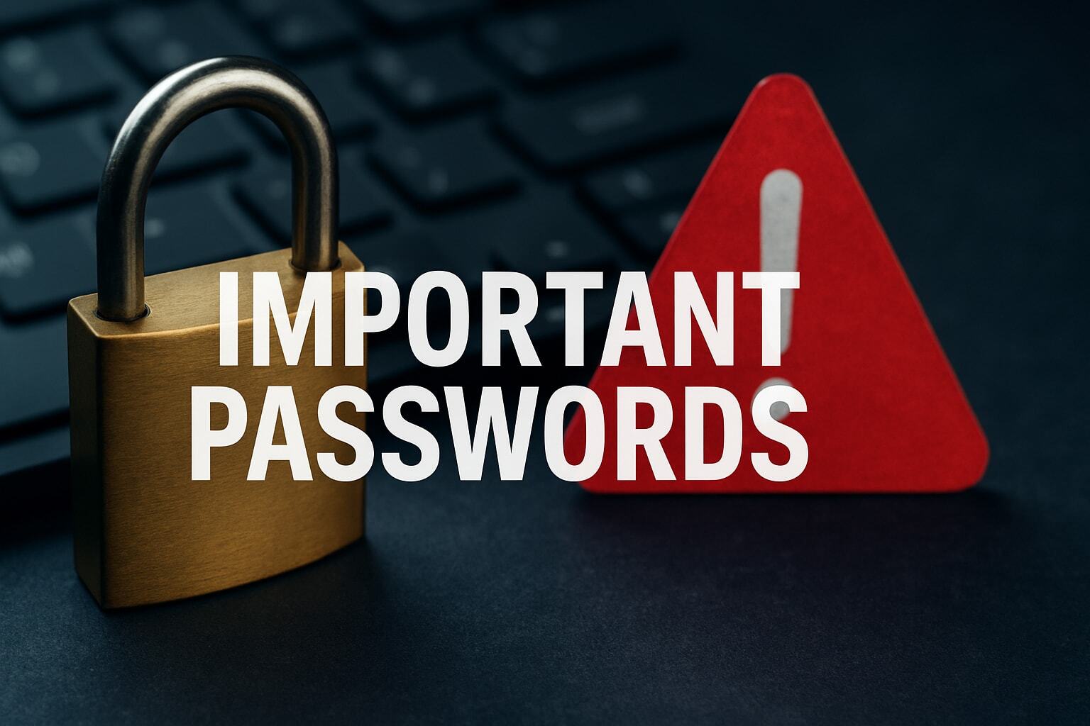 8 Essential Important Passwords Everyone Should Secure in 2025