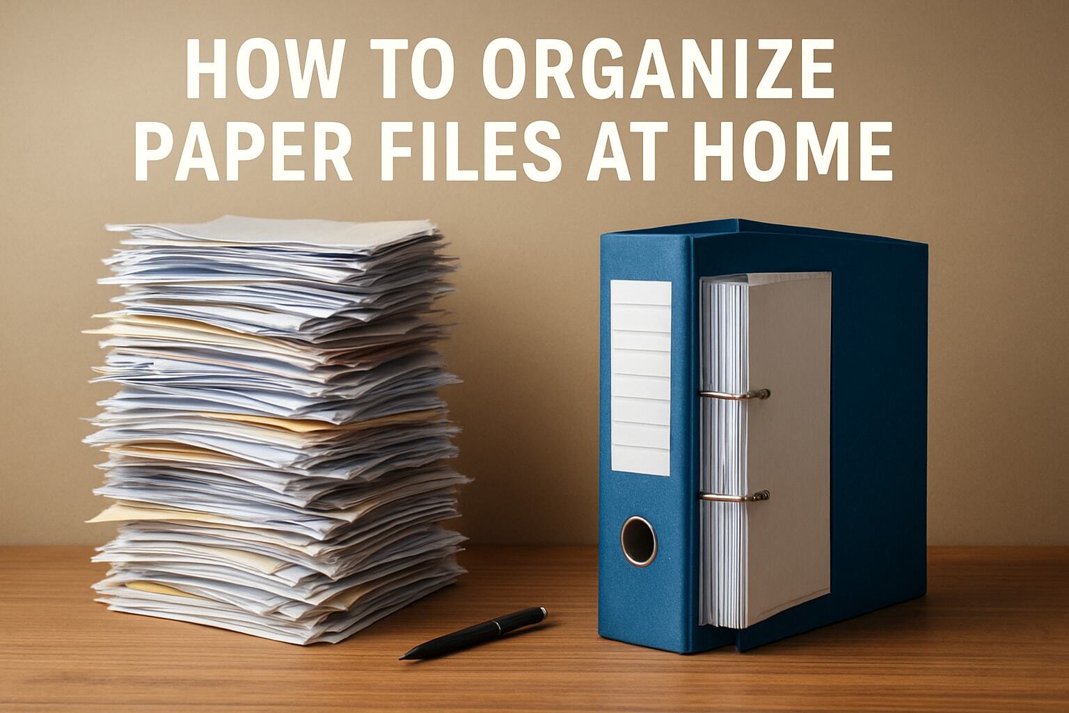 Guide: How to Organize Paper Files at Home in 2025